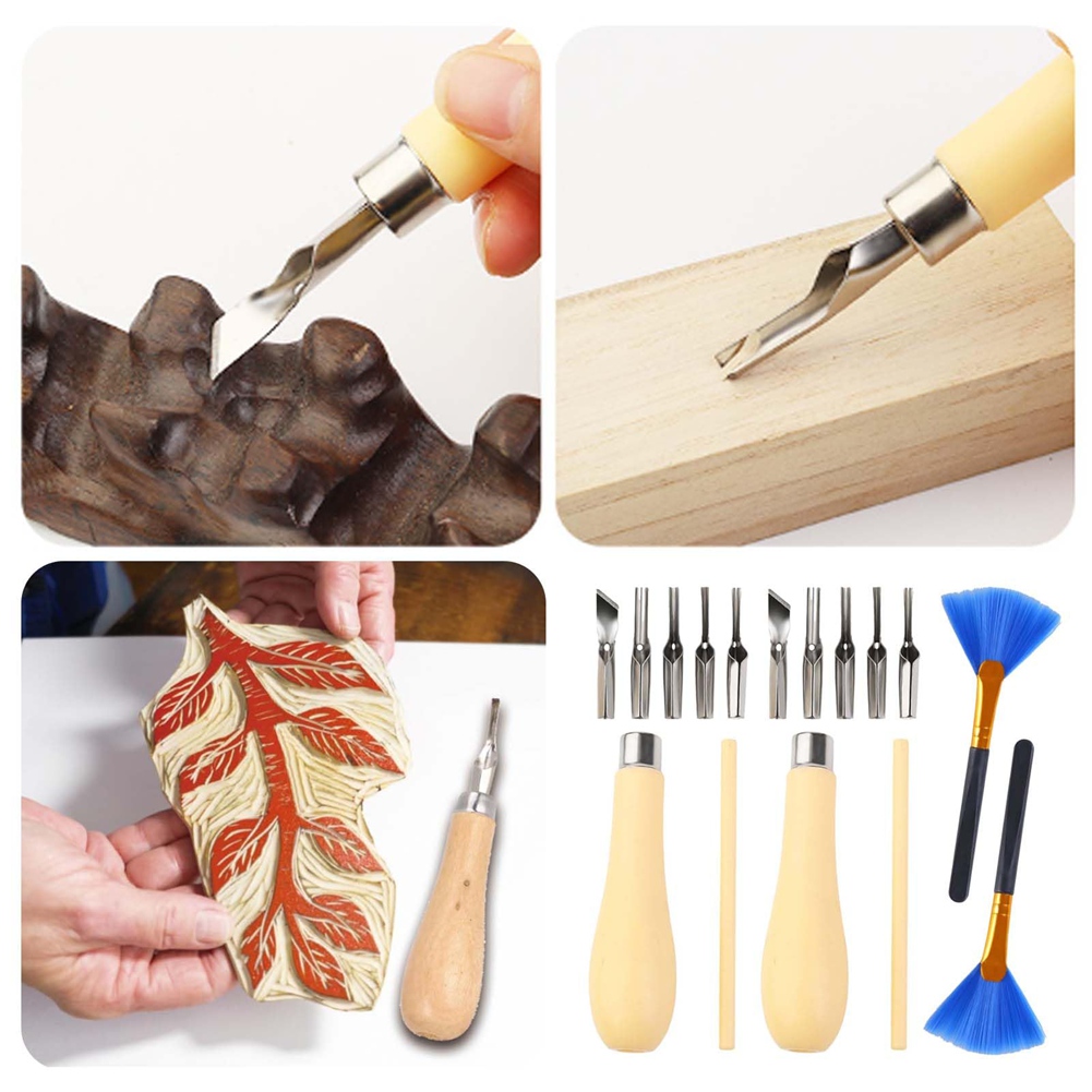 A92P 1 Sets Of Linocut Tool, W - Linocut Carving Tool 评论和价格
