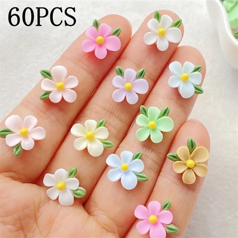 60pcs Mixed Resin Mini Colorfu - Art Craft Rose 评论和价格