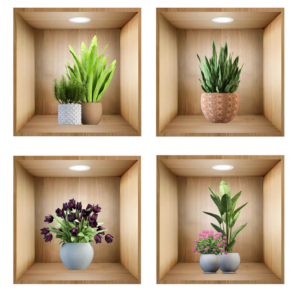 Indoor Plant Decor 3D Vinyl Ar - Art Craft Easy With Paper 评论和价格