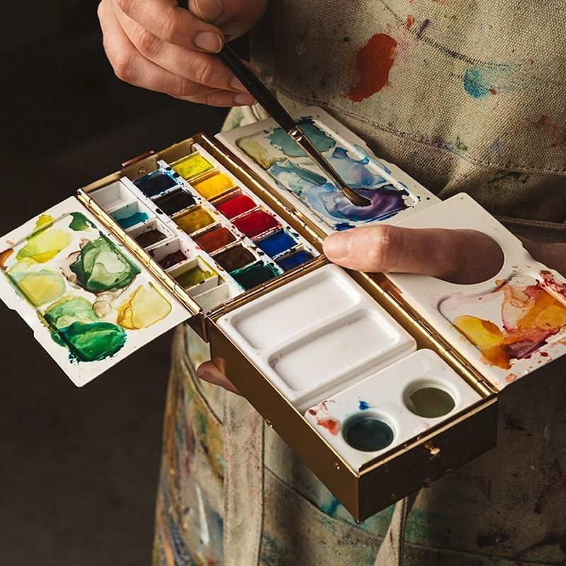 Multi-functional Travel Brass  - Gouache Paint Set 评论和价格