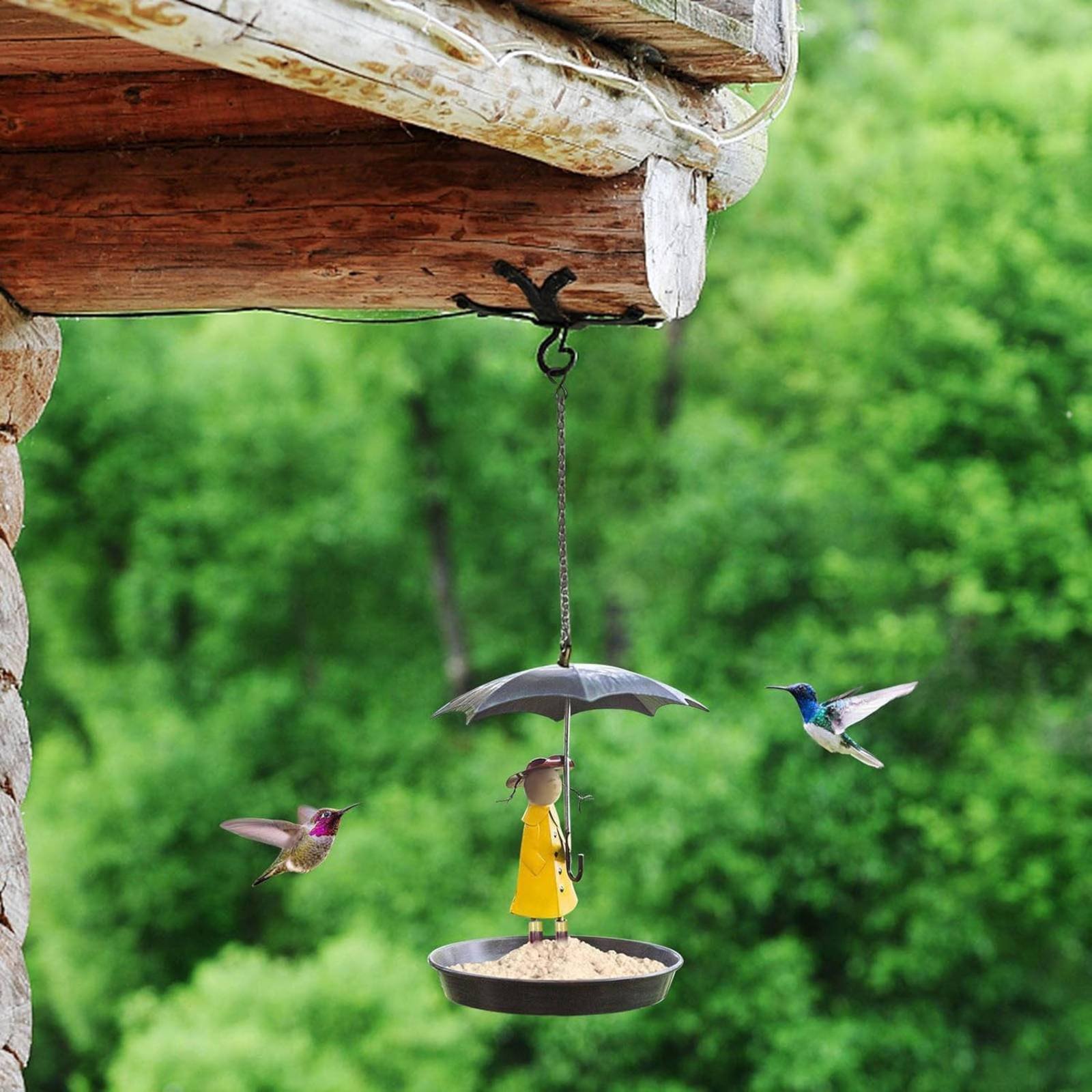 Girl with Umbrella Bird Feeder - Art Craft And 评论和价格