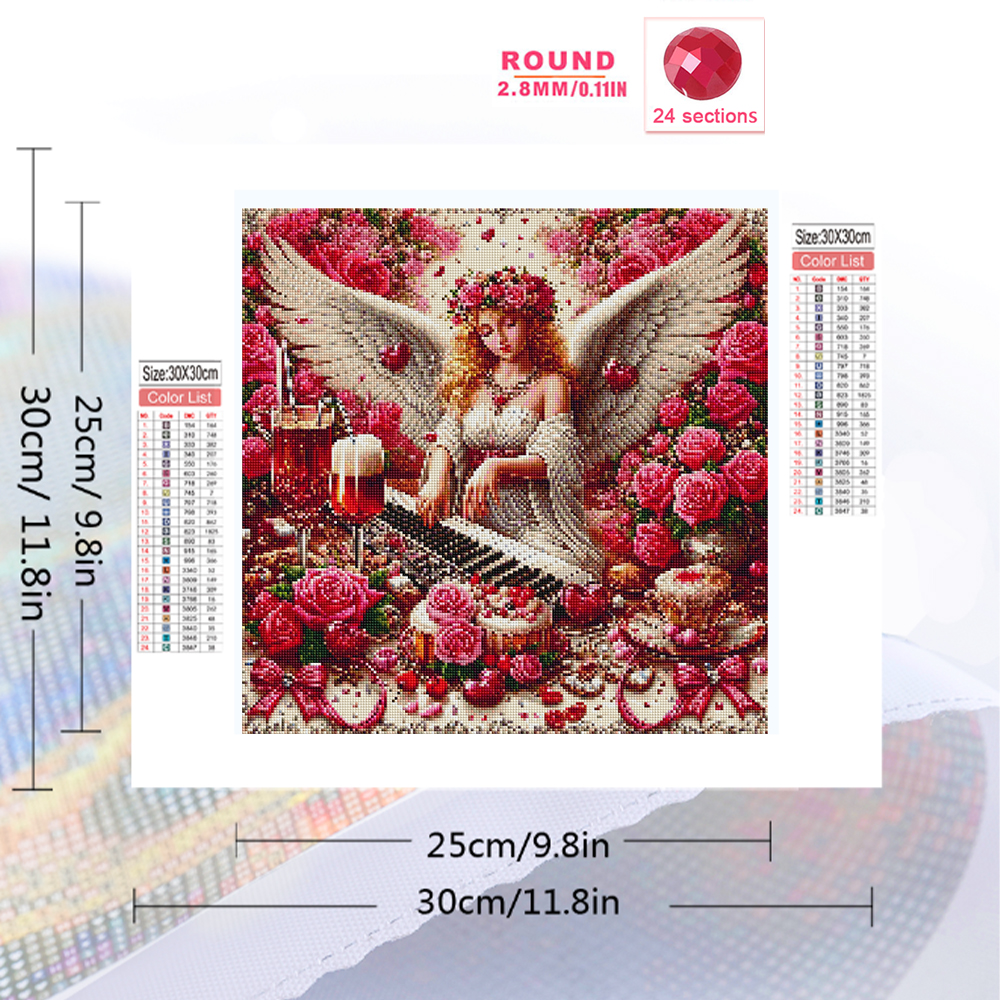Momoart Diamond Mosaic Girl Po - Art Craft Rose 评论和价格