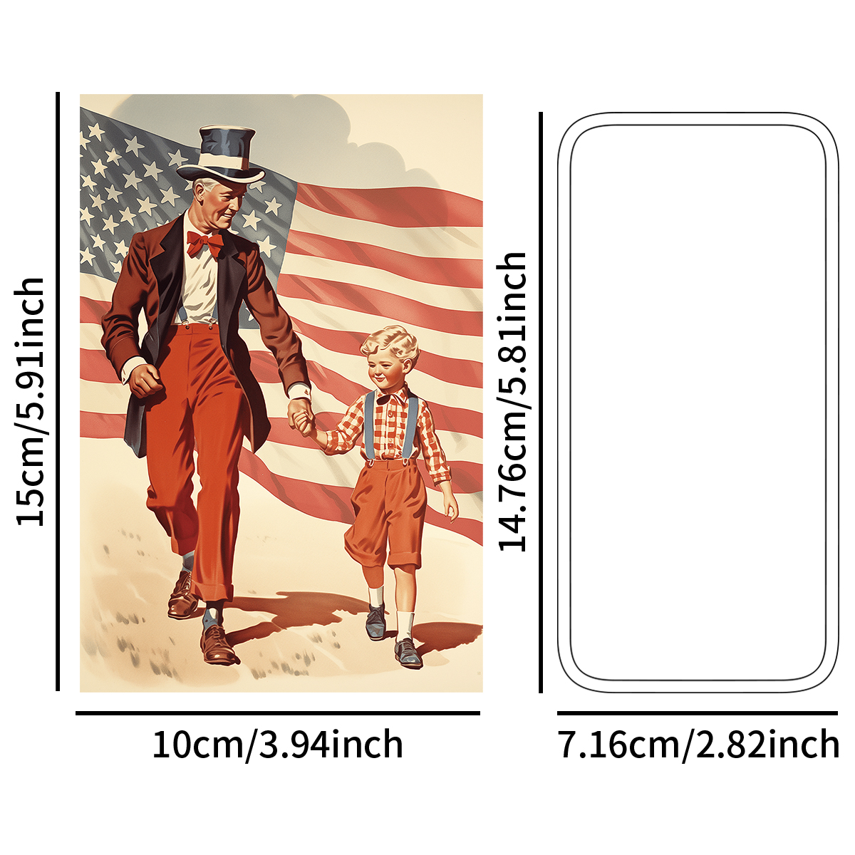 20pcs Vintage America Annivers - Art And Craft Independence Day 评论和价格