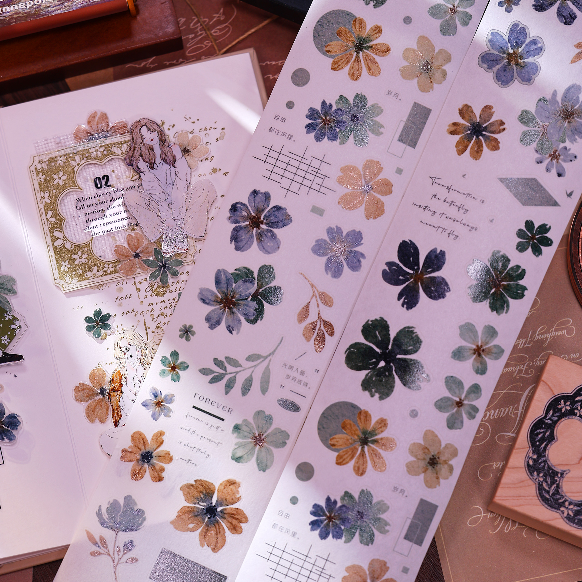 XiaoBaiJia Studio Vintage Yell - Washi Tape Rolls 评论和价格