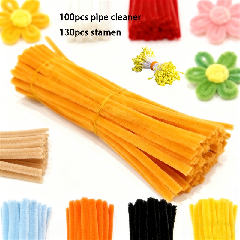 230Pcs/Set Chenille Stems Pipe - Art Craft Toddler 评论和价格