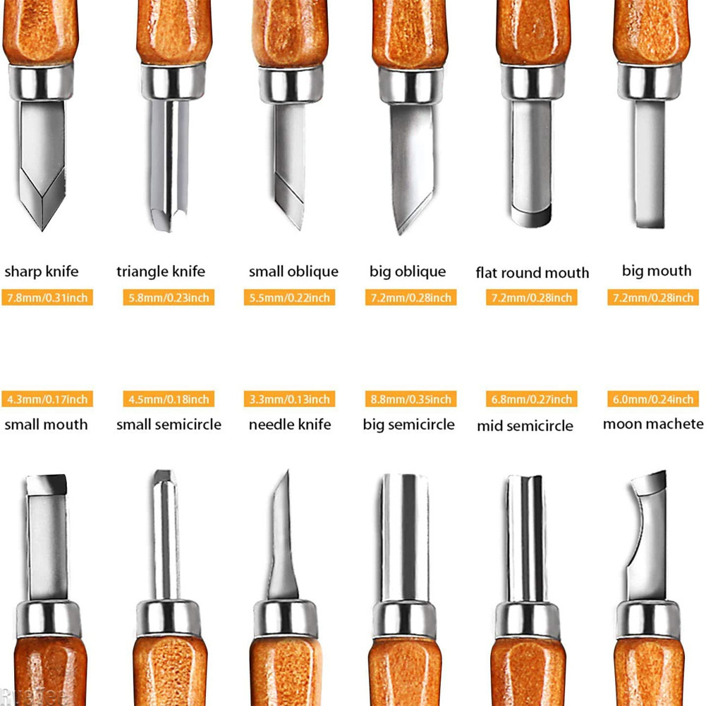 12Pcs SK2 Woodworking Carving  - Art Craft Tools 评论和价格