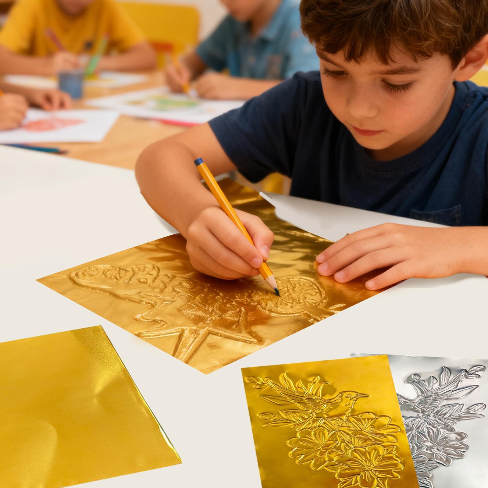 Foil Paper For Crafts 100 Piec - Art Craft Tools 评论和价格
