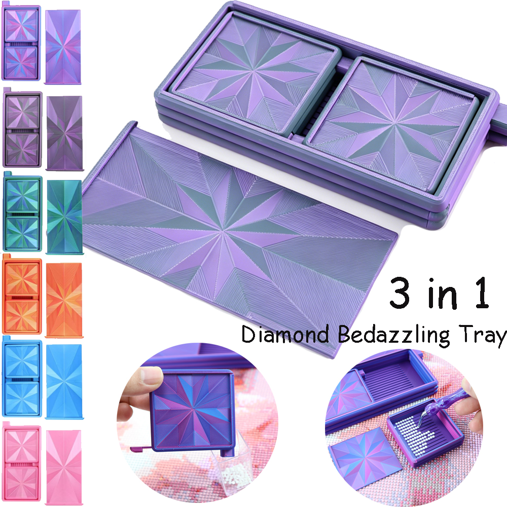 3 in 1 Diamond Art Trays With  - Art Craft Tools 评论和价格