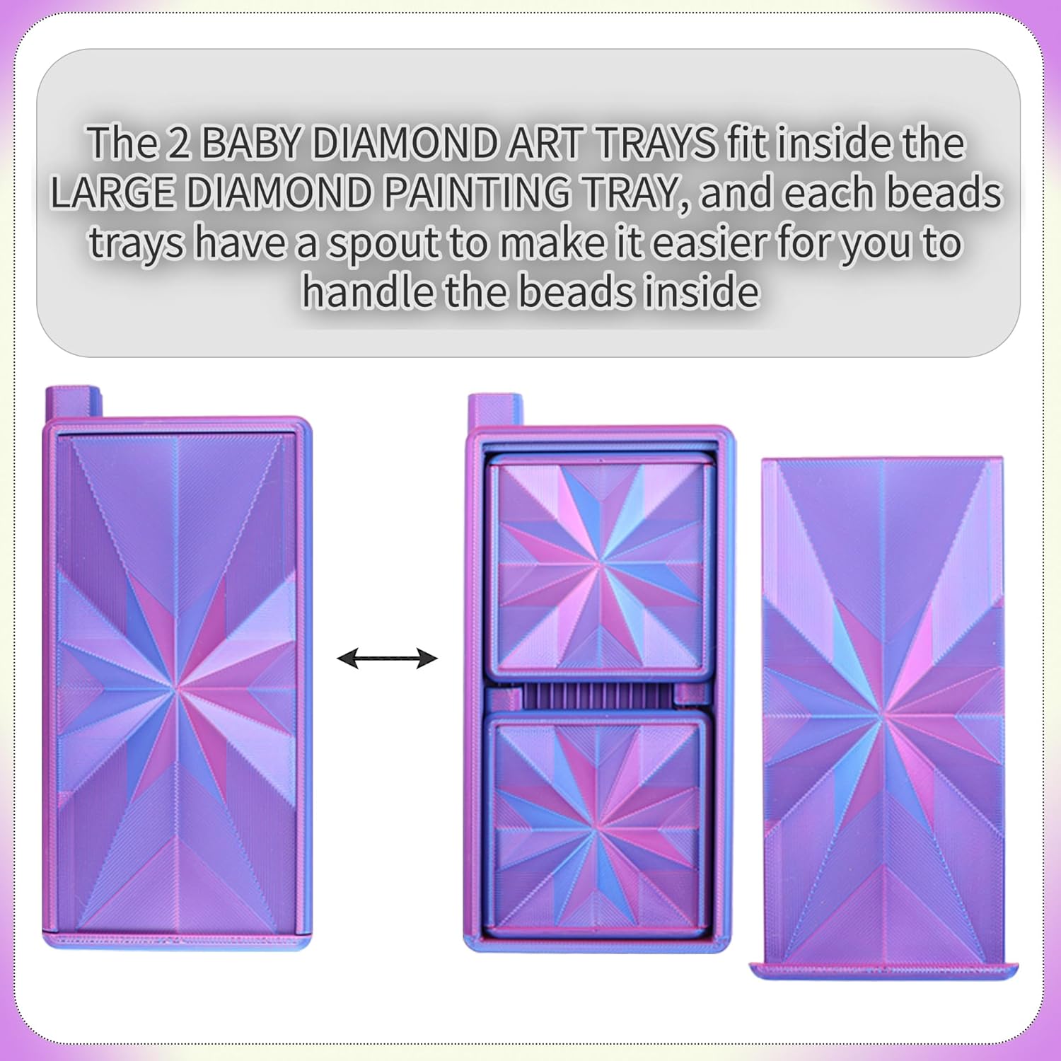 3 in 1 Diamond Art Trays With  - Art Craft Tools 评论和价格