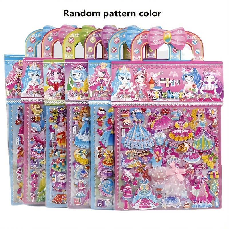 Princess Dress Up Puffy Sticke - Art Craft Toddler 评论和价格